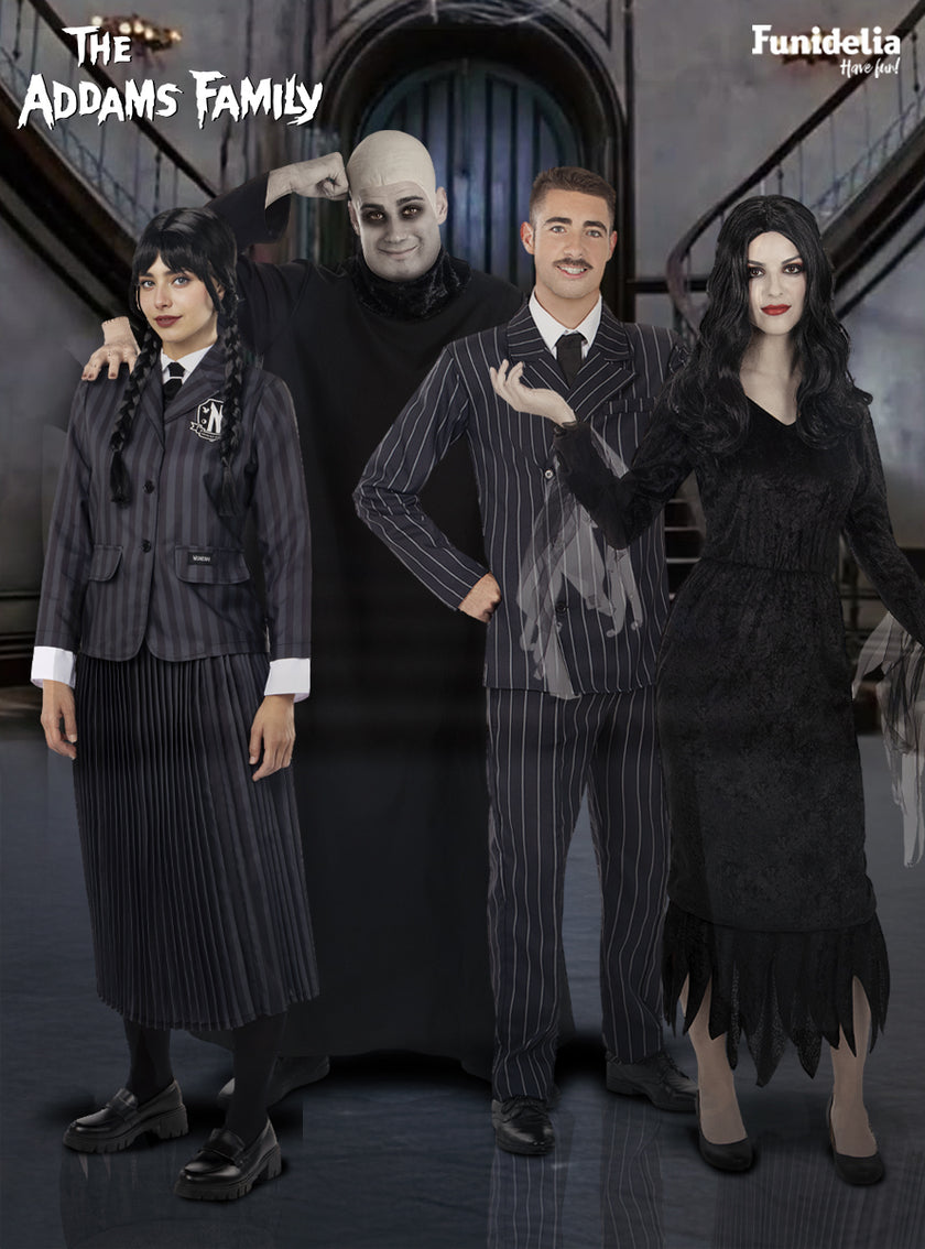 Déguisement uniforme Mercredi Addams avec perruque pour fille - Officiel Netflix