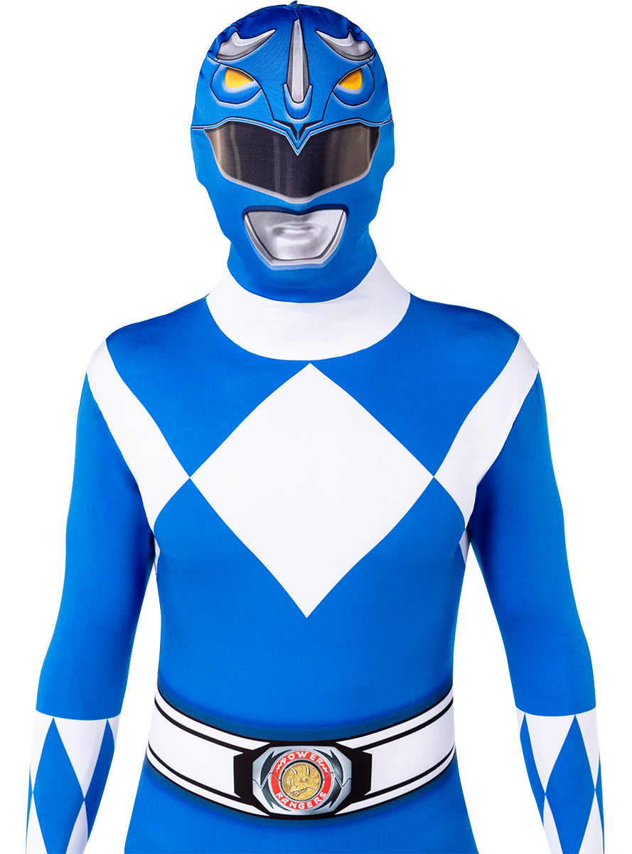 Déguisement Power Ranger Bleu seconde peau