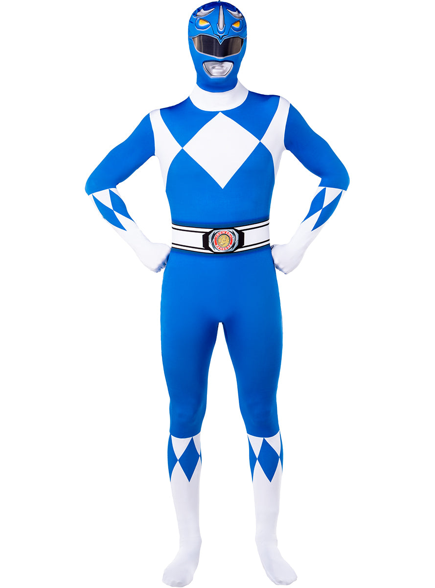 Déguisement Power Ranger Bleu seconde peau