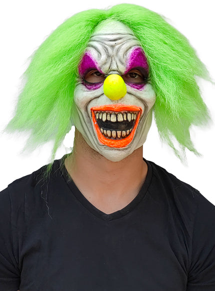 Masque de clown sauvage en néon