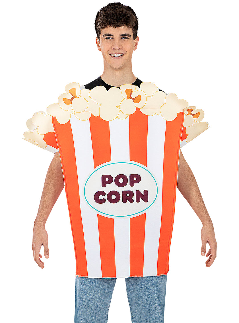 Déguisement sac de pop-corn pour adulte taille grande