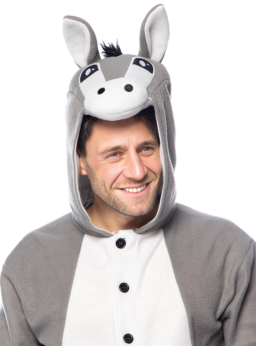 Déguisement âne onesie pour adulte taille grande