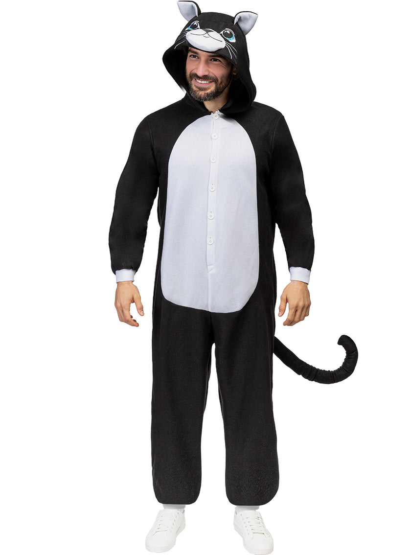Déguisement onesie chat pour adulte taille grande