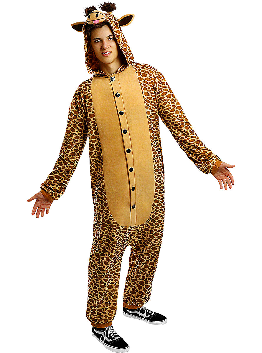 Déguisement combinaison girafe pour adulte taille grande