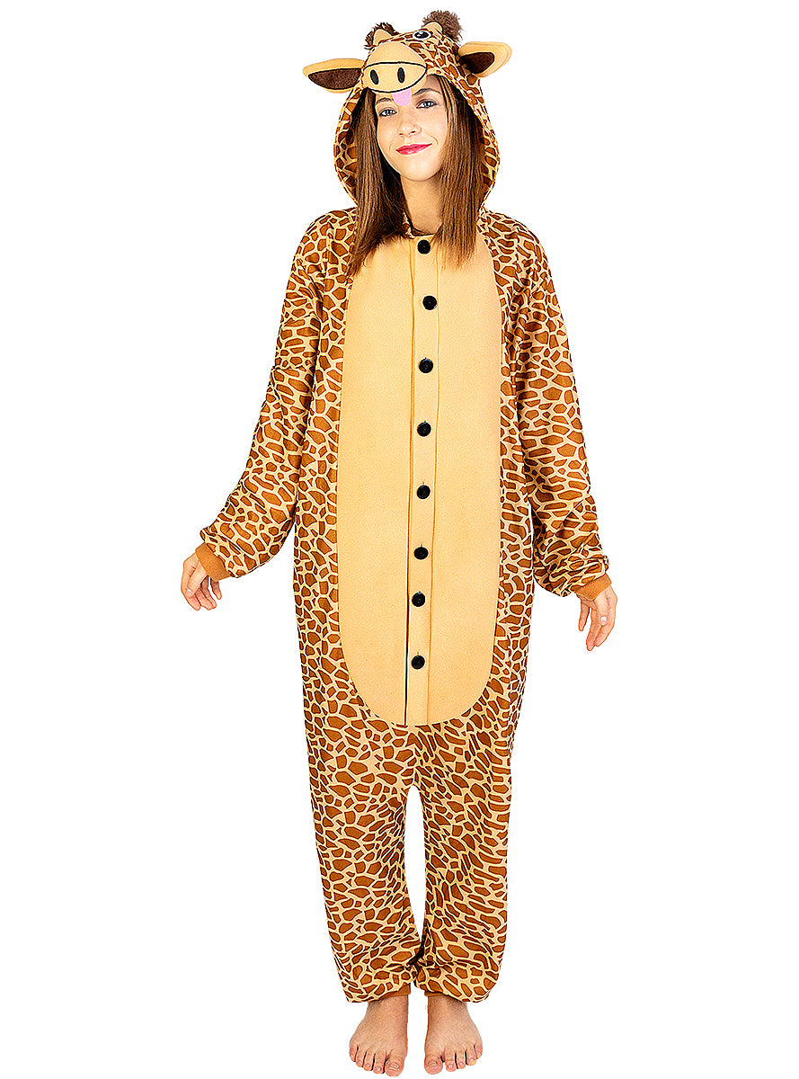 Déguisement combinaison girafe pour adulte taille grande