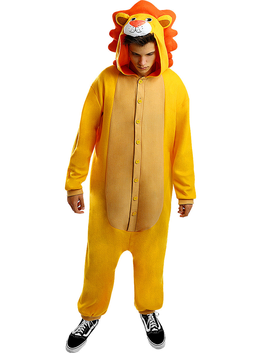 Déguisement lion onesie pour adulte taille grande