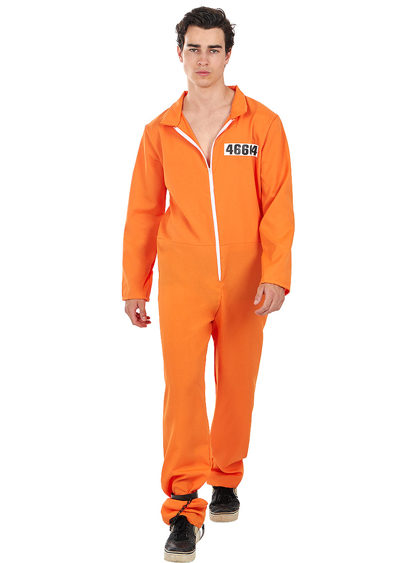 Déguisement de prisonnier orange taille grande