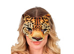 demi masque en mousse motif leopard luxe