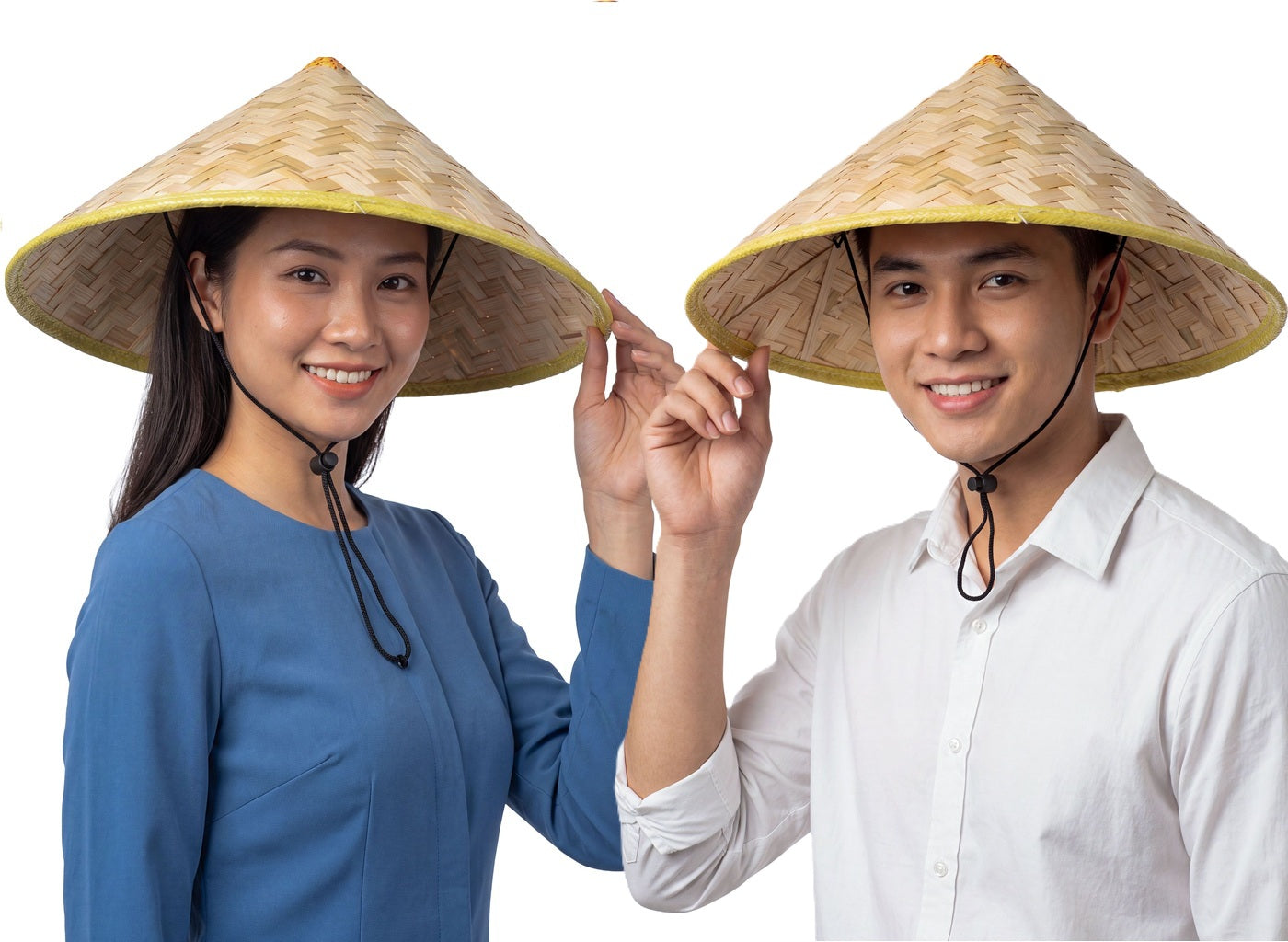 chapeau vietnamien chinois en bambou