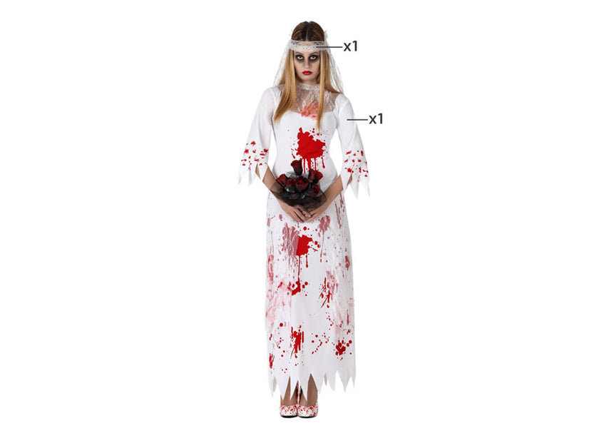 déguisement horreur mariée zombie 2pcs femme