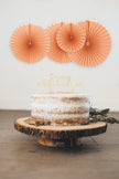 PIC DECO EN BOIS DORE JOYEUX ANNIVERSAIRE