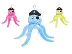 peluche pieuvre pirate mix 28cm