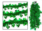 guirlande métallisée motifs saint patrick verte 3m