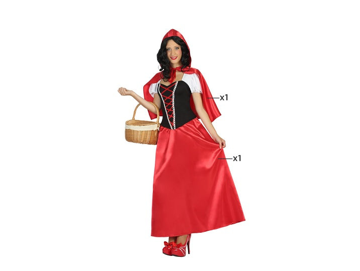 déguisement chaperon rouge 2pcs femme