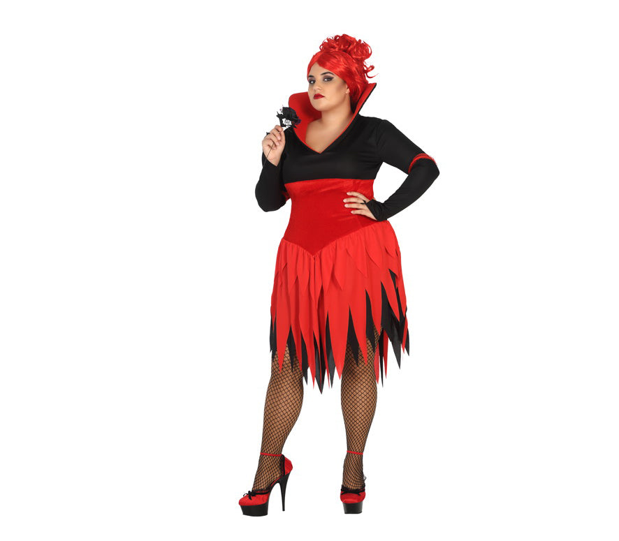 robe courte de vampire rouge femme