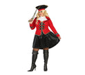 déguisement de pirate femme rouge