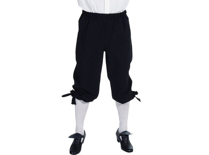 pantalon court culotte marquis noir homme