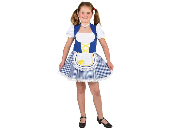 robe tyrolienne bleu enfant