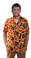 chemise tahiti hawaï rouge & jaune