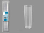 lot de 10 verres tube incassables transparents 22cl