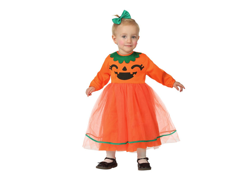 déguisement halloween citrouille orange fillette t 12-24 mois