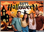mur d''image photocall tissu happy halloween 2.2x1.5m