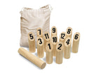 jeu de quilles finlandaises molkky en bois fsc 13pcs