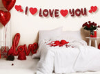 guirlande à paillettes i love you 3m