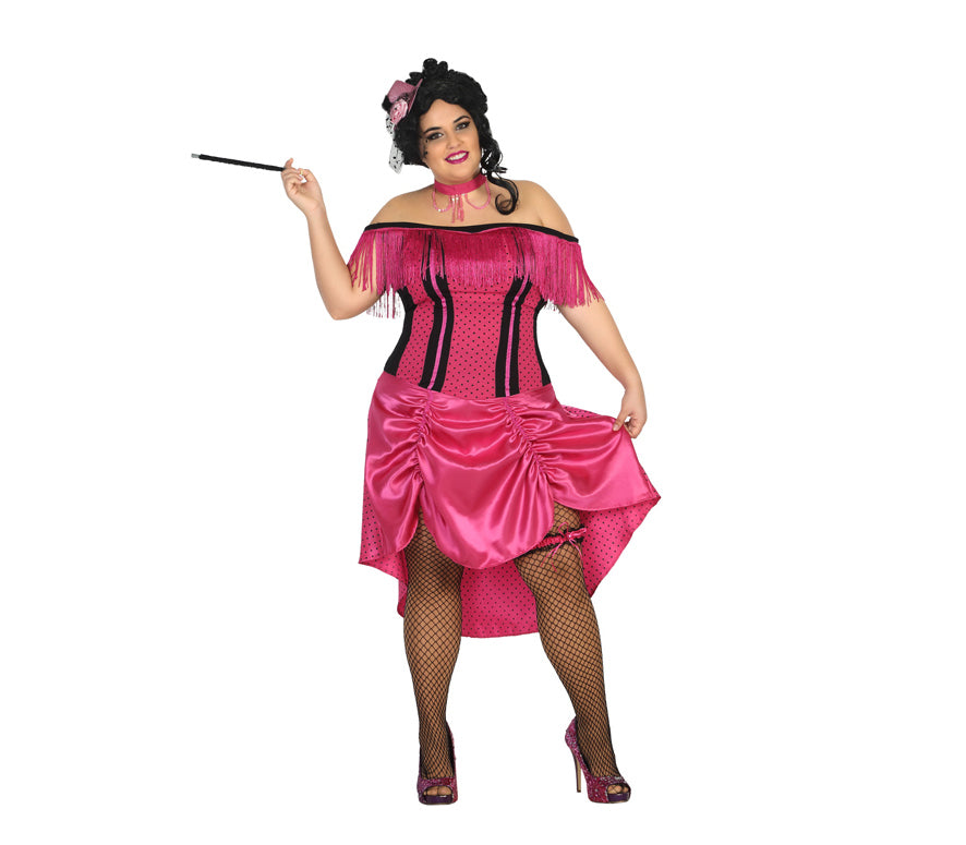 déguisement femme cabaret rose