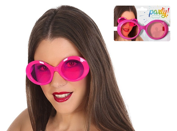 lunettes rondes rétro vintage rose pink adulte