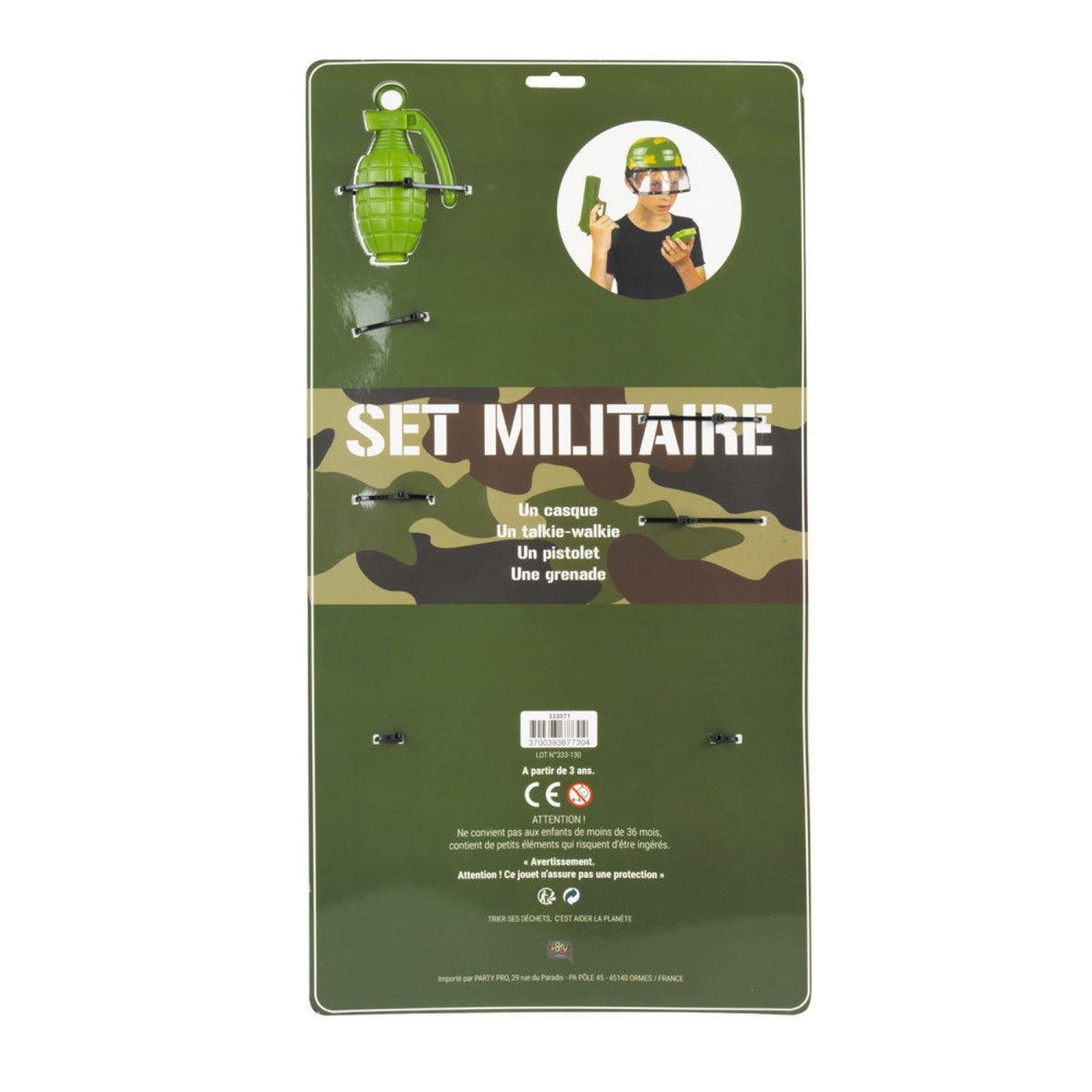 SET MILITAIRE ENFANT 4PCS