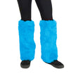 Guetres fourrure x2 bleu fluo 1