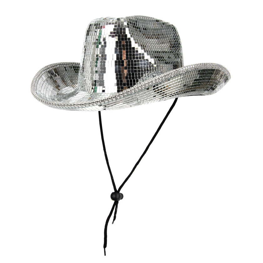 CHAPEAU COWBOY DISCO ARGENT