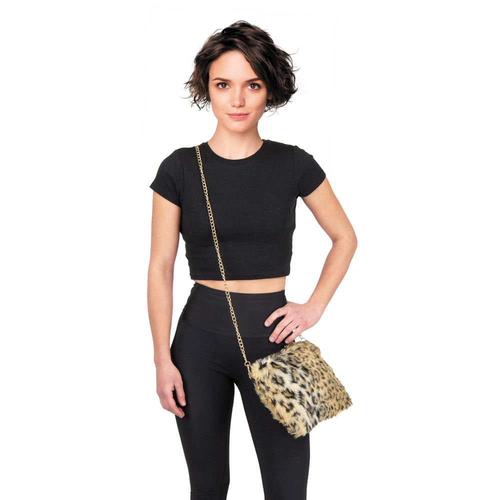SAC FOURRURE LEOPARD