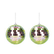 BOULE DISCO IRISEE 10CM x2