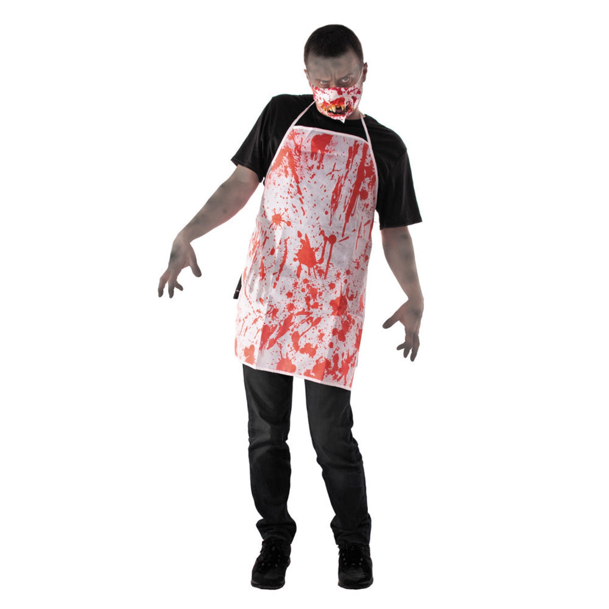 TABLIER BUTCHER ENSANGLANTE EN INTISSE
