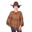 Poncho a franges mixte 2