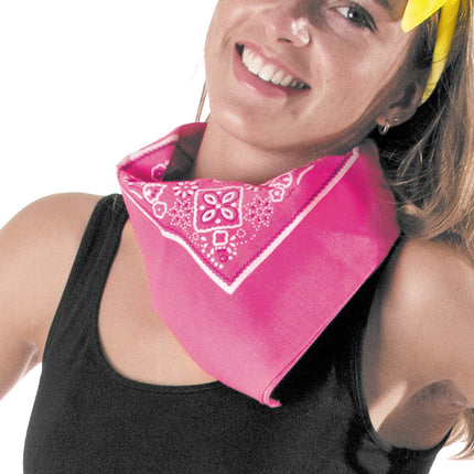 BANDANA NEON ROSE