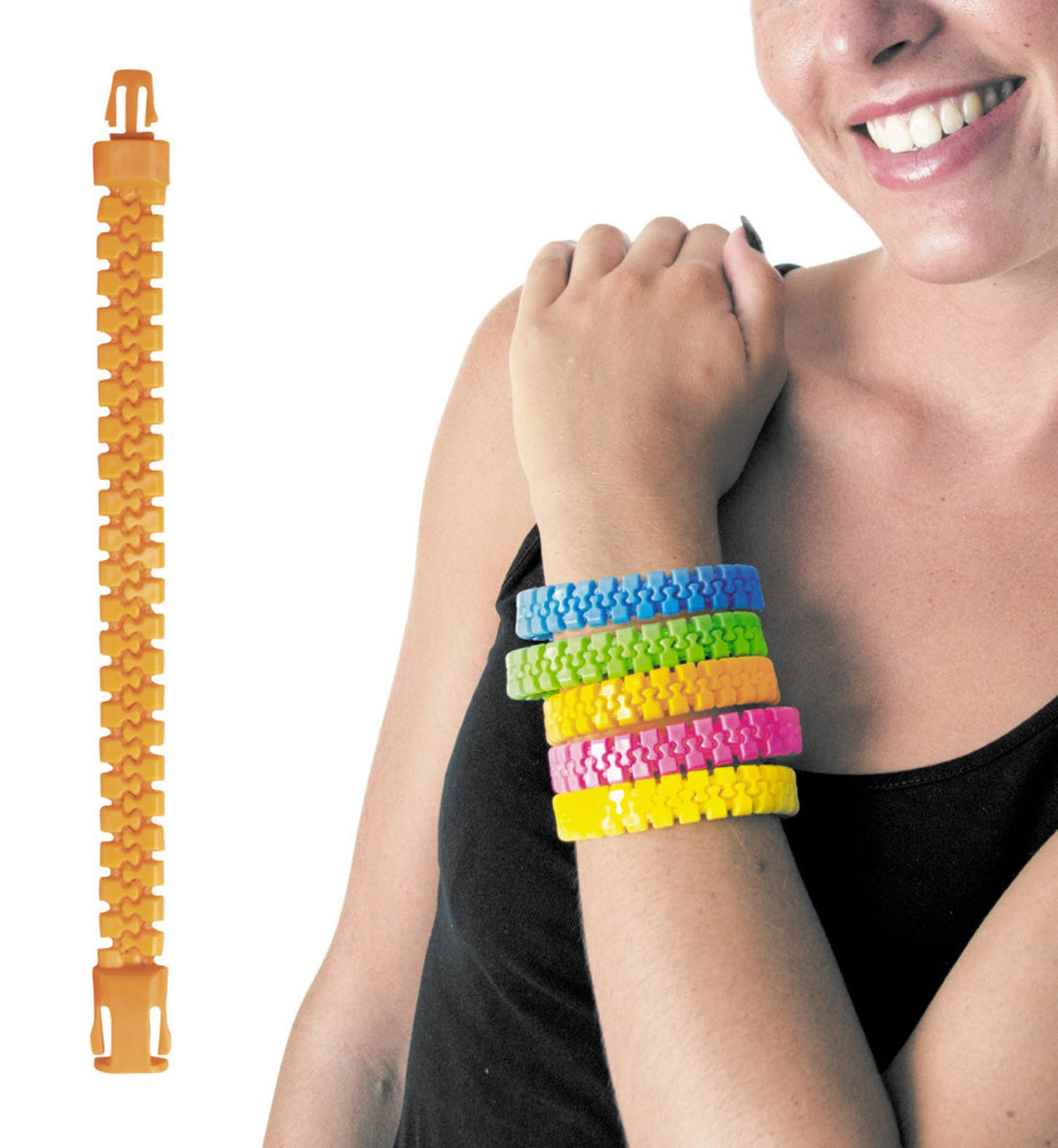 BRACELET ZIP ORANGE