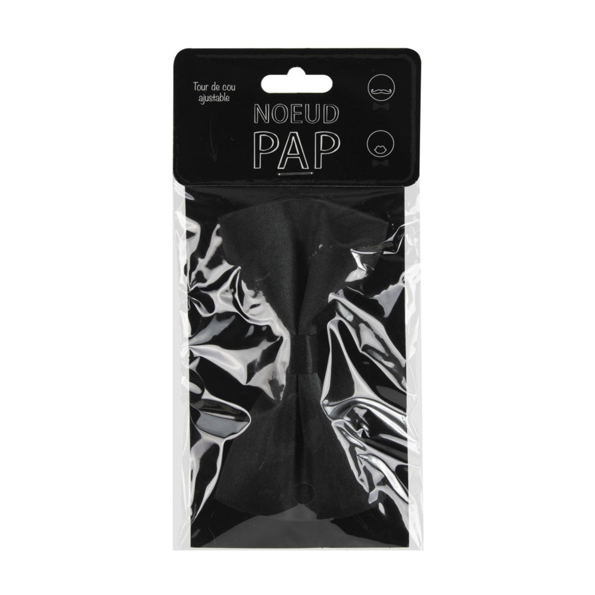 NOEUD PAPILLON NOIR 12X7 CM