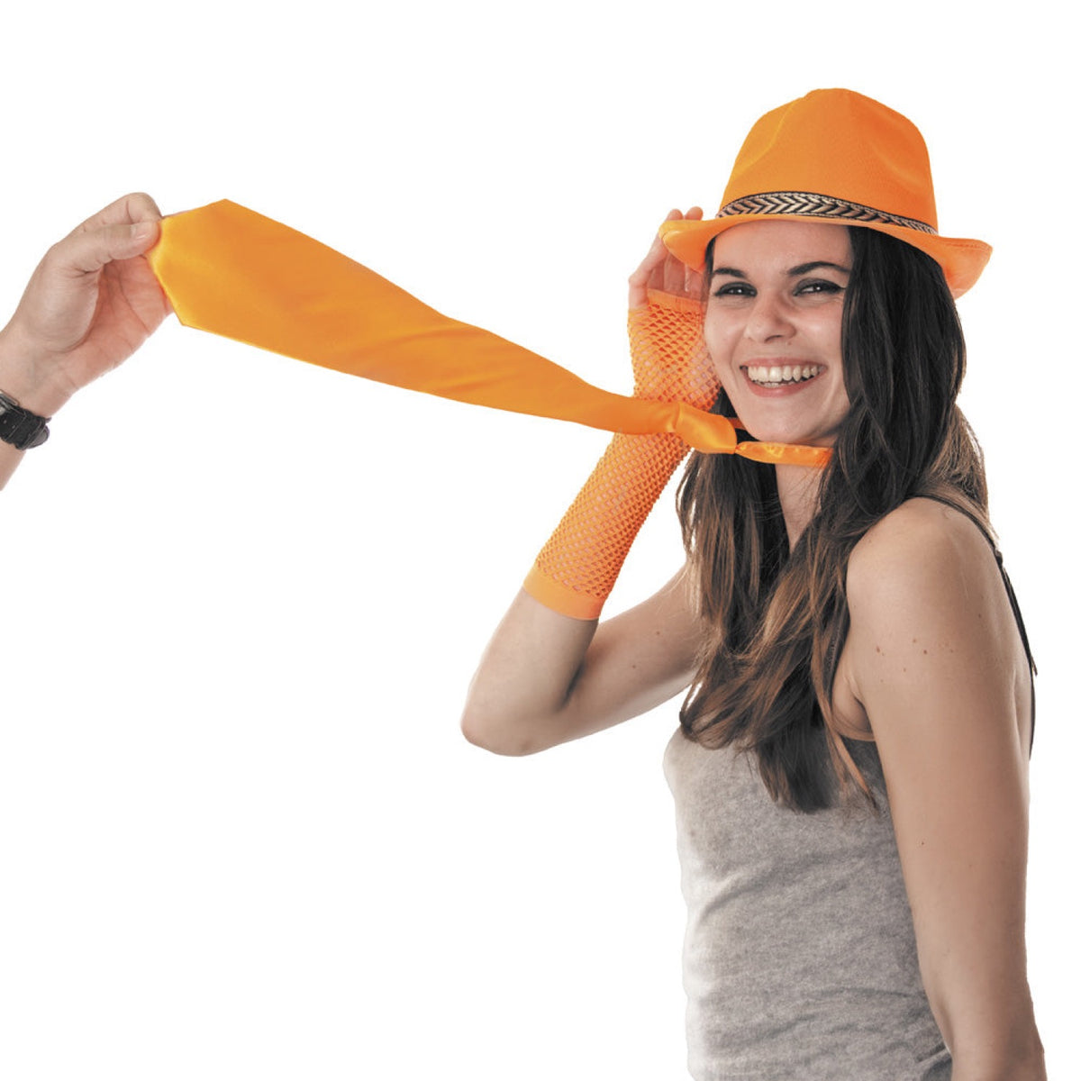 CRAVATE FLUO ORANGE