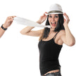 CRAVATE SATIN BLANCHE A ZIP