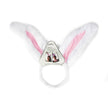 SERRE TÊTE OREILLE DE LAPIN BLANC ET ROSE PELUCHE