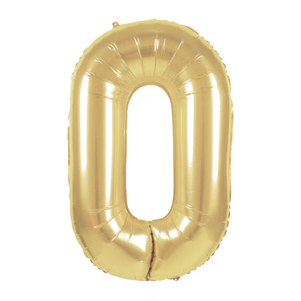 BALLON MYLAR CHIFFRE 0 OR 86CM