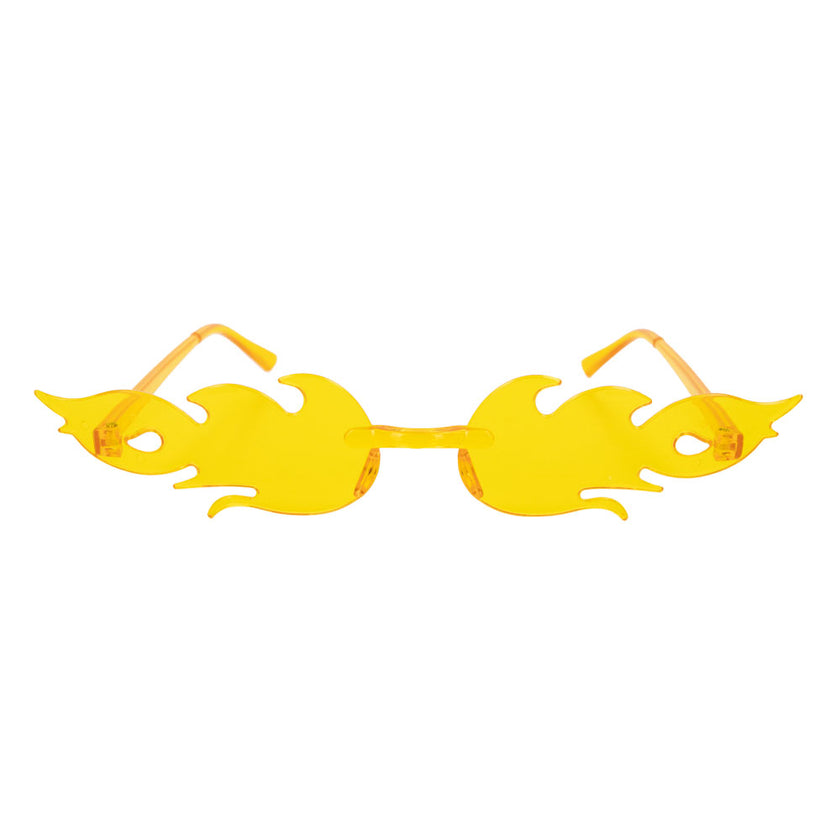 LUNETTES FLAMMES JAUNE