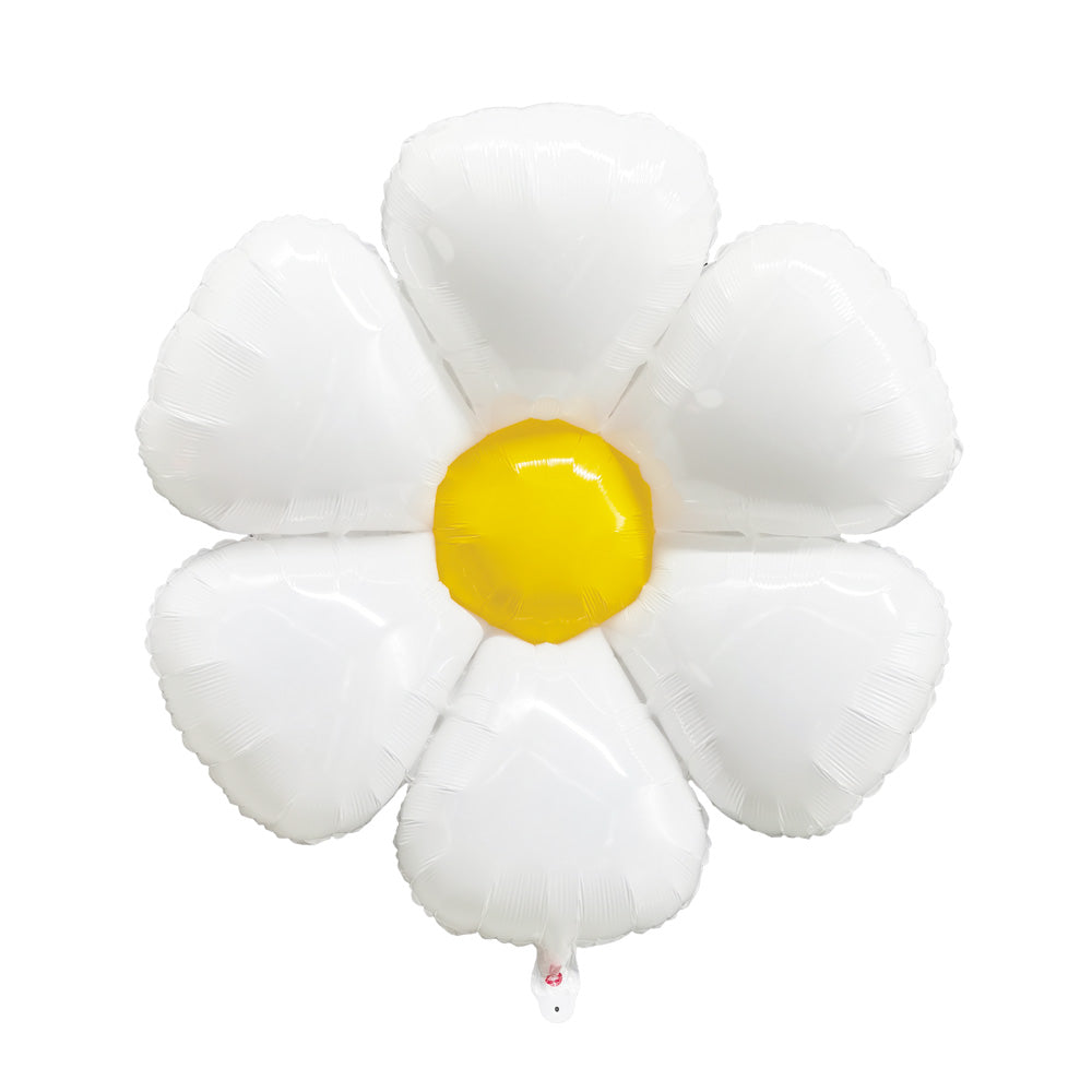 Ballon mylar marguerite hippy party