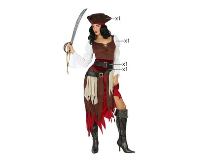déguisement pirate 4pcs femme