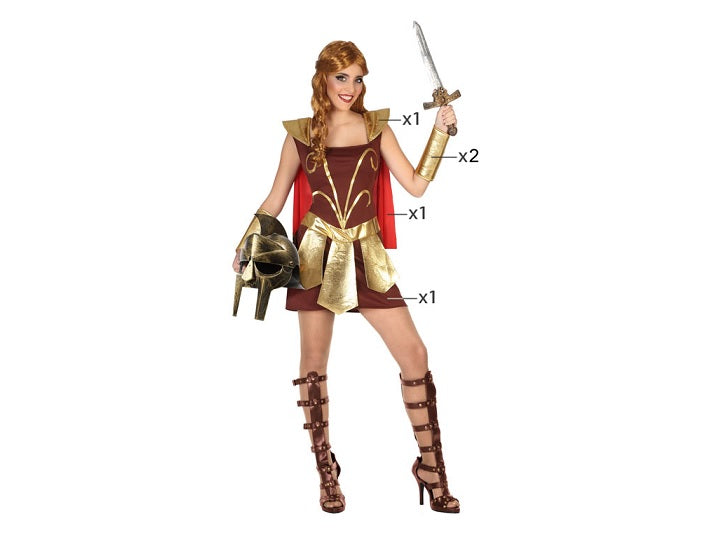 déguisement de gladiatrice 5pcs femme