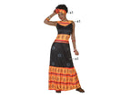 déguisement d'africaine 3pcs femme