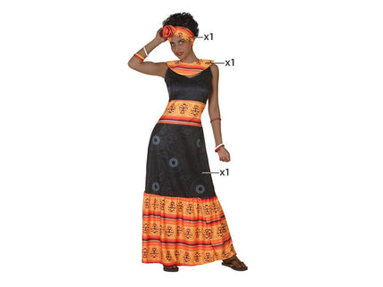 déguisement d'africaine 3pcs femme